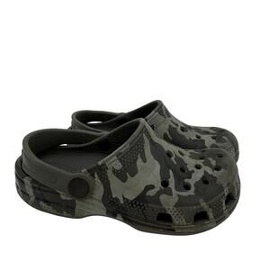 Crocs Child Youth Camo Classic Clogs Size 12